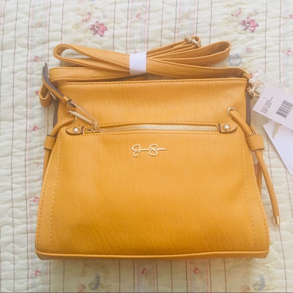 🏷 Jessica Simpson Mustard Butterfly Bag - Picture 4 of 8